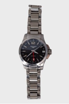Мужские часы Conquest Automatic Black Dial Men's Watch L3.687.4.56.6