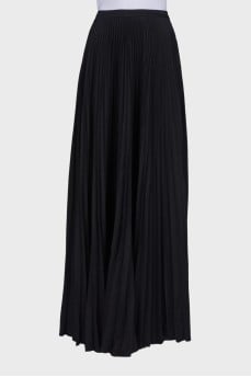 Pleated maxi skirt