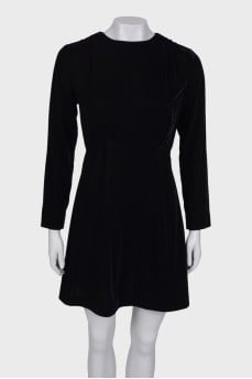 Velor black dress