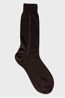 Men's brown socks