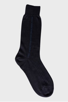 Men's dark blue socks