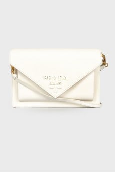 Сумка Saffiano leather Logo Plaque Envelope
