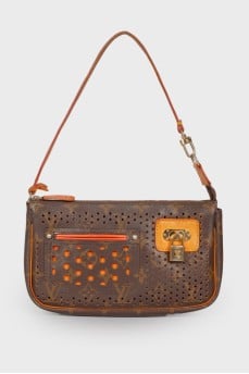 Вінтажна сумка Pochette Accessoires Perforated Monogram Canvas