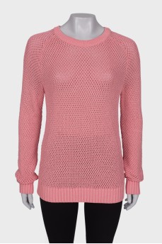Pink knitted sweater with tag
