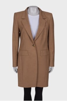 Beige wool coat
