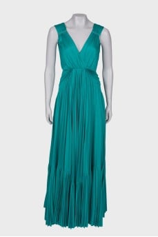 Pleated maxi dress