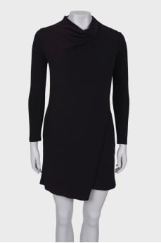 Black wrap dress