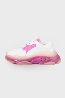 Двухцветные кроссовки Triple S 