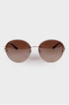 Gold frame sunglasses