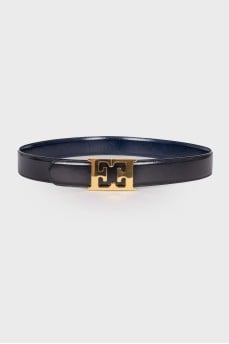 Reversible leather belt