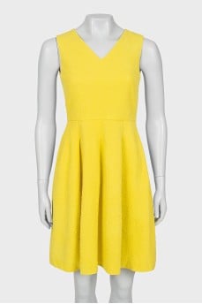 Yellow patterned dress