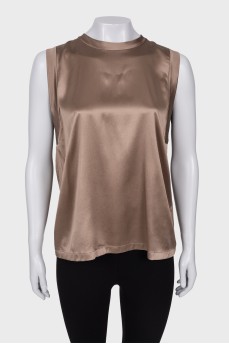 Satin long top