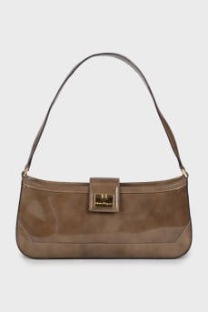 Green baguette bag