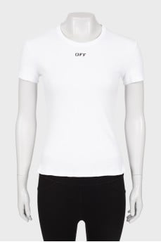White ribbed T-shirt