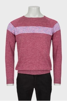 Men's jumper in combined colors