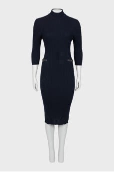 Ribbed wool dress