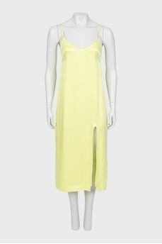 Light green dress with straps