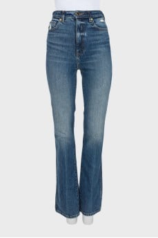 Light blue high waist jeans