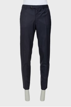 Men's blue classic trousers