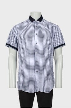 Men's checkered shirt with tag