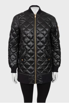 Black quilted jacket