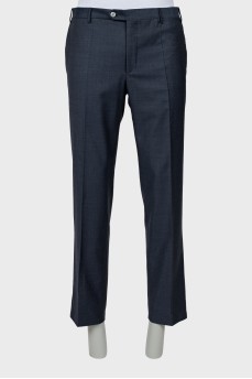 Men's wool trousers with arrows