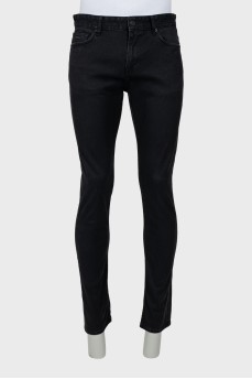 Чоловічі чорні джинси slim fit