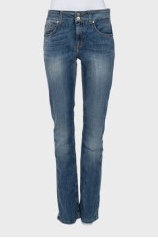 Джинсы skinny fit синего цвета