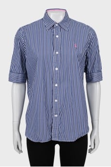 Striped short sleeve shirt