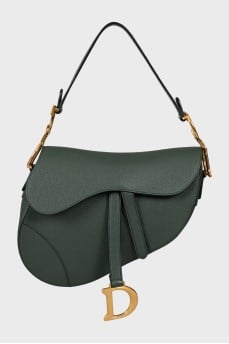 Зелена сумка Saddle