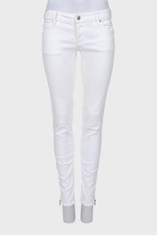 Белые джинсы skinny fit