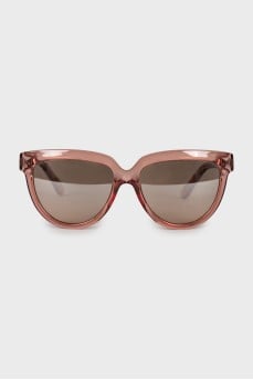 Солнцезащитные очки wayfarer в прозрачной оправе