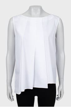 White asymmetrical T-shirt