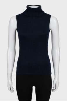 Knitted sleeveless golf