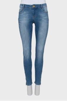 Джинсы skinny fit с молнией снизу