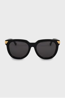 Солнцезащитные очки wayfarer с золотистым декором