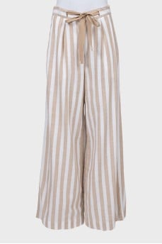 Striped palazzo pants