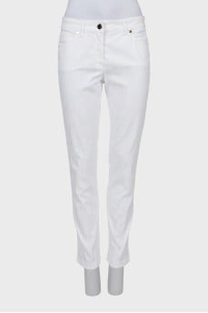 Джинси slim fit в анімалістичний принт