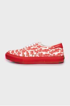 Men's sneakers in text print