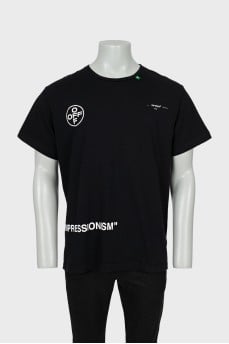 Men's oversized T-shirt with print on the back