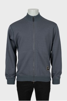 Men's cardigan with zipper