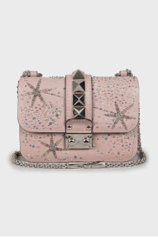 Шкіряна сумка Rockstud Glam Lock