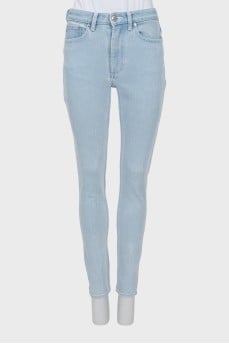 Светло-голубые джинсы skinny fit