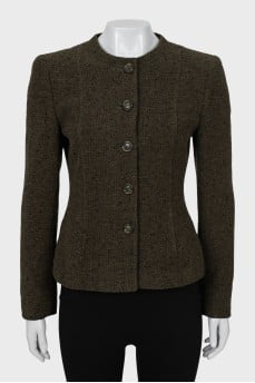 Green fitted jacket