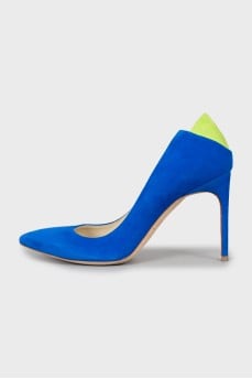Two-tone high heel shoes