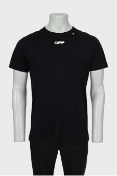 Men's T-shirt with print on the back