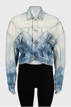 Cropped button down jacket