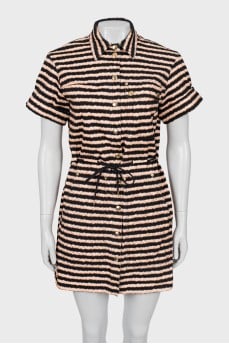 Striped Denim Dress