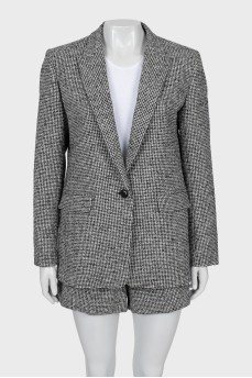 Slim fit suit with tag