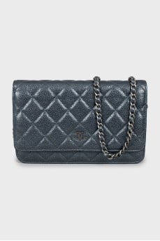 Шкіряна міні-сумка Wallet on Chain